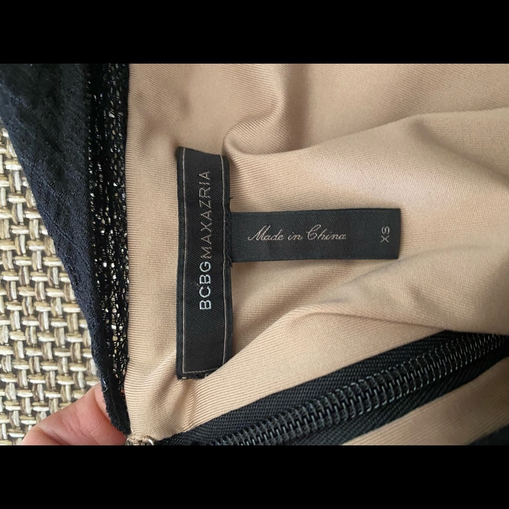 BCBG Max Azria | Black just above the knee. B neck back. I’m excellent condition